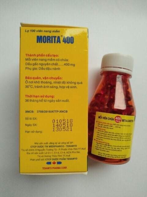 Viên uống dầu gấc Morita hộp 100 viên