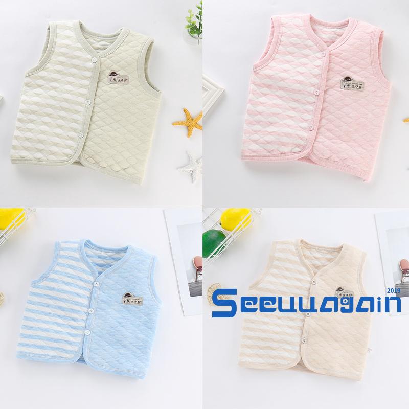 ❥☀✿SEENew Children´s vest plus velvet thickening cartoon casual autumn and winter warm baby