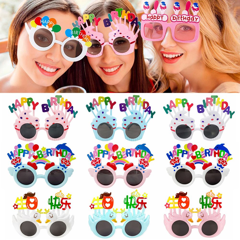 Kính mát dùng chụp ảnh tiệc sinh nhật dễ thương dành cho trẻ em và người lớn | BigBuy360 - bigbuy360.vn