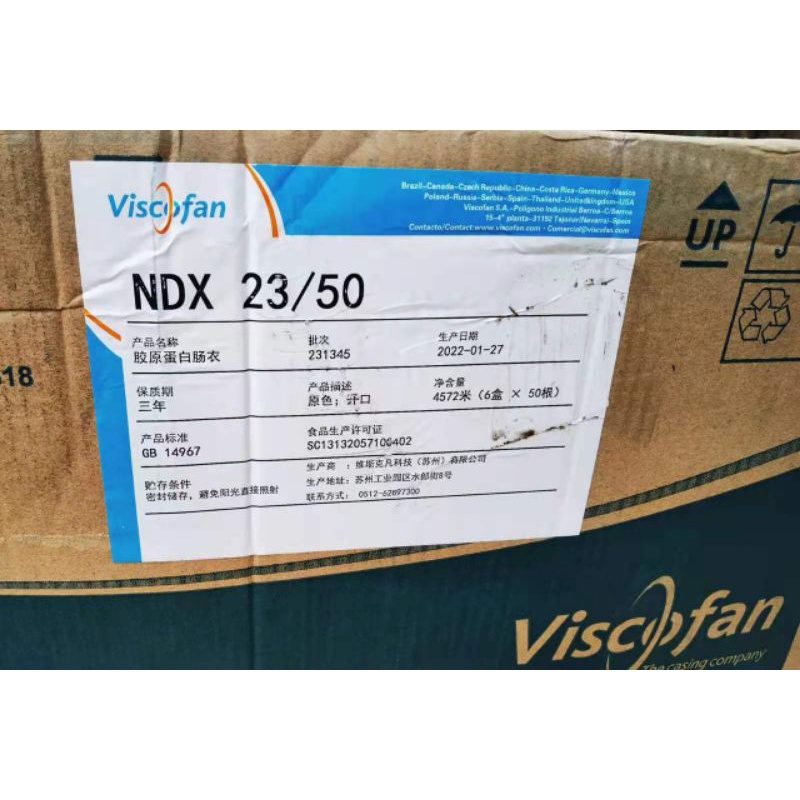 vỏ xúc xích collagen Szie 21, 24, 25, 26