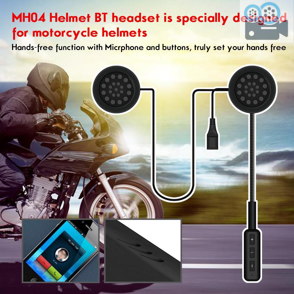 Tai Nghe Bluetooth 5.0 + Edr Kèm Mic Gắn Mũ Bảo Hiểm