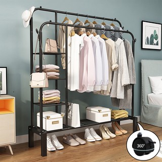 Giá Kệ Treo Quần Áo Để Đồ giày Dép Đa Năng VANDO K4 GIÁ TREO QUẦN ÁO HÀN QUỐC 2021