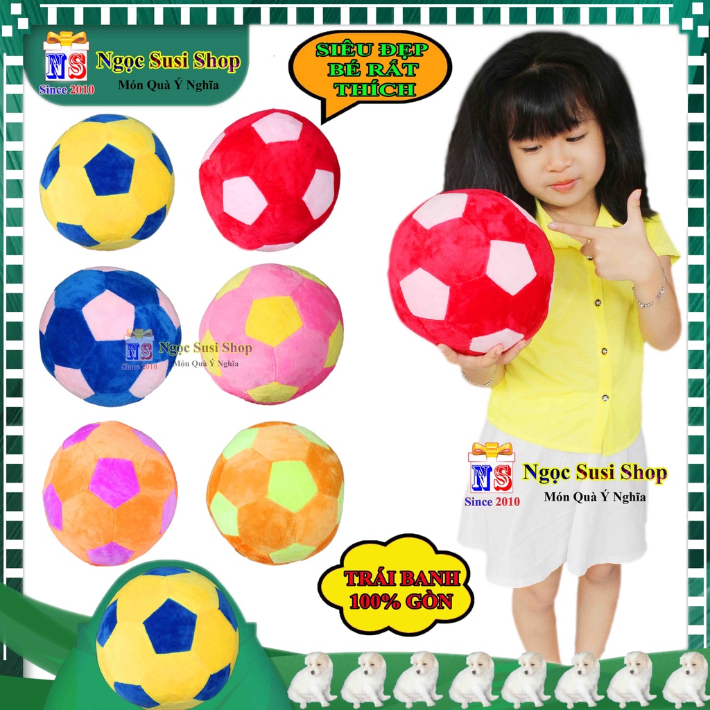 THÚ BÔNG GỐI ÔM TRÁI BANH SIÊU MỀM MỊN NHIỀU MÀU CHO BÉ - GẤU BÔNG HÌNH TRÁI BANH