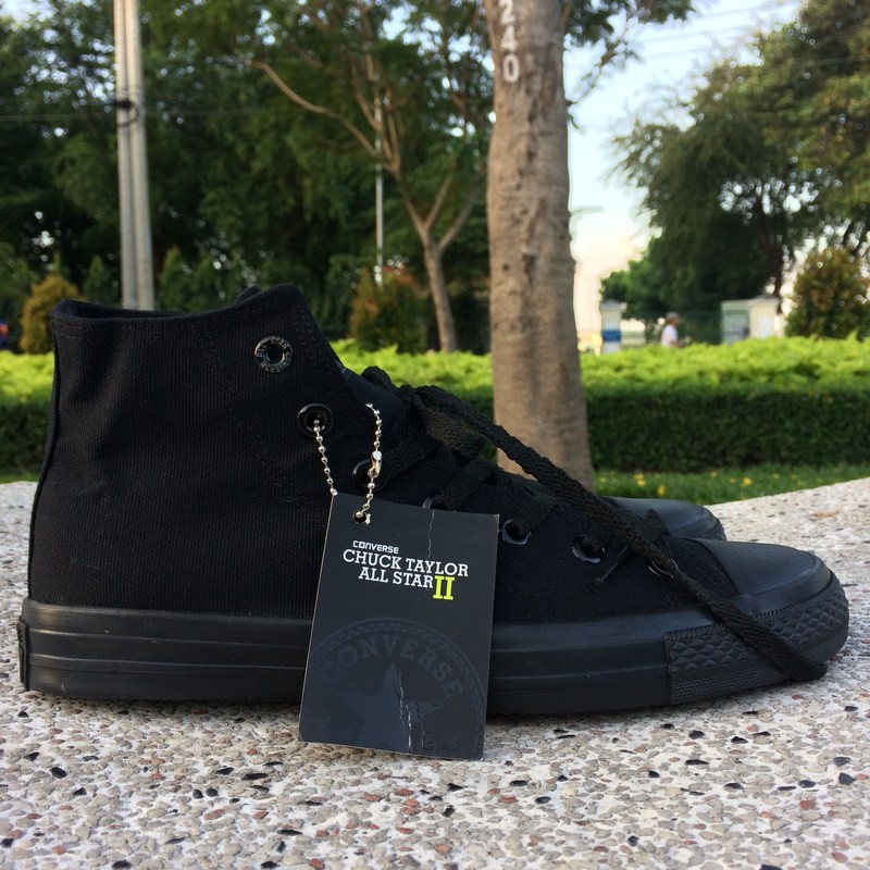Giày Ck2 Full Đen Nam Cổ Cao