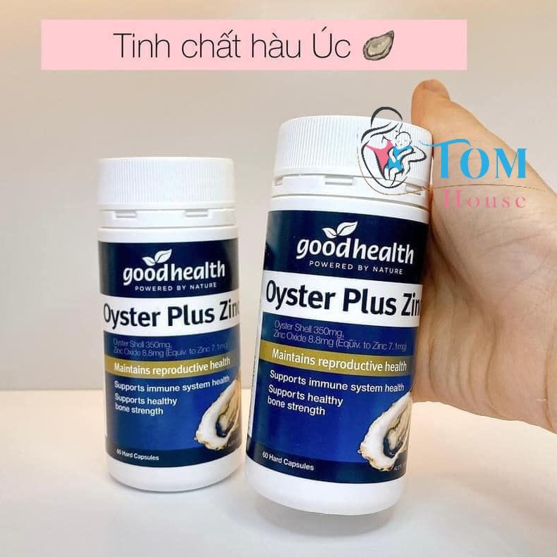Tinh chất hàu biển Úc Oyster Plus Zinc (60 viên) tăng cường sinh lý & hỗ trợ nam giới