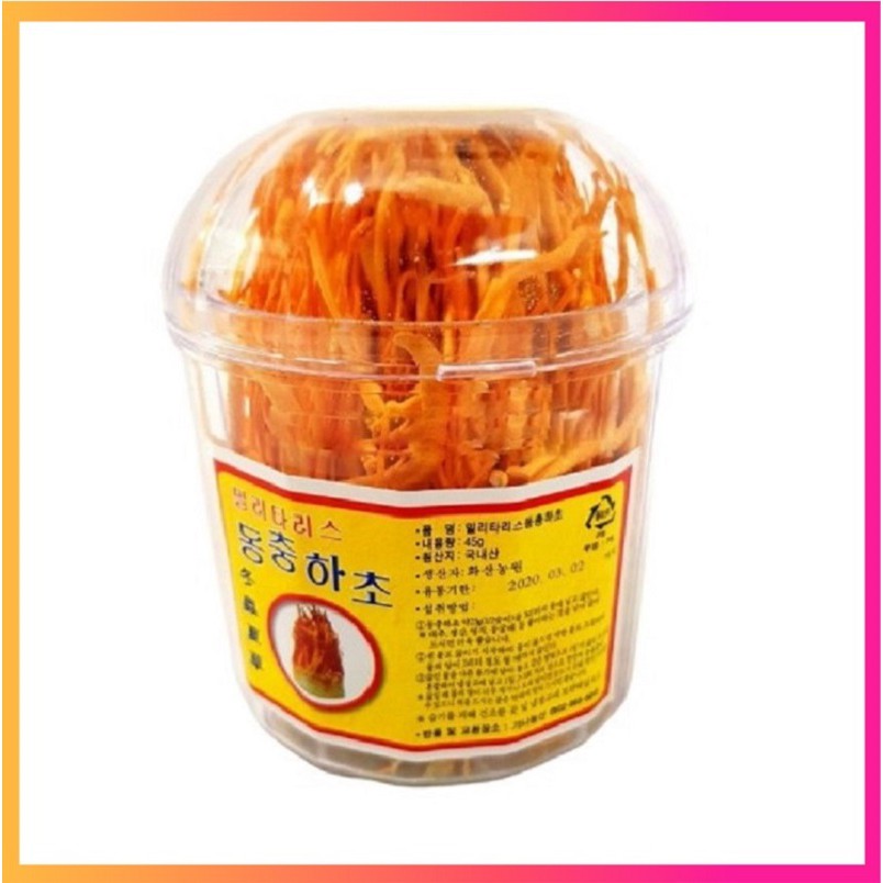 [ Hàng Chuẩn ] Hoa Đông Trùng Hạ Thảo Dạng Khô Hàn Quốc, Hộp 45g, Chất Lượng Cao Cấp, Giúp Bồi Bổ Sức Khỏe