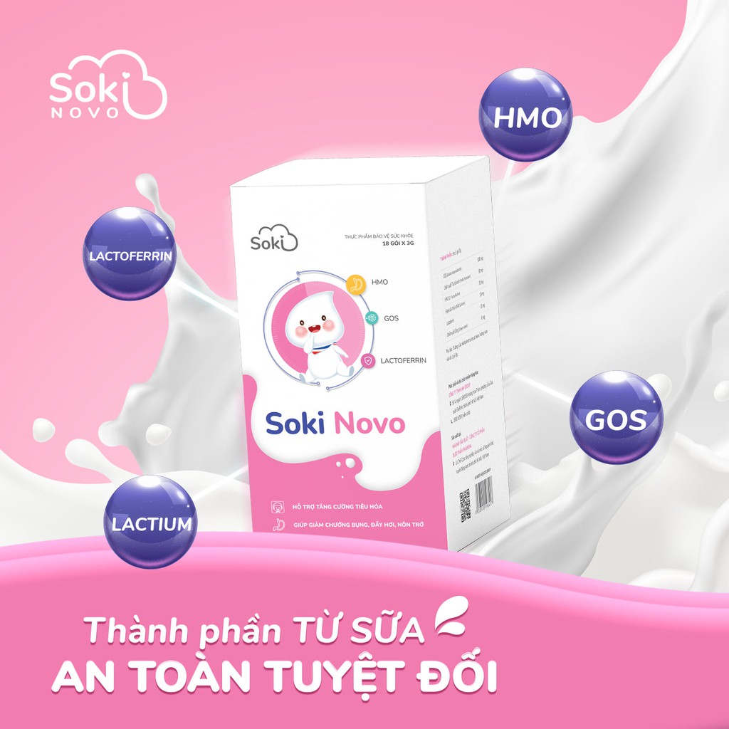 Soki Novo - Chuyên biệt cho trẻ nôn trớ từ sữa