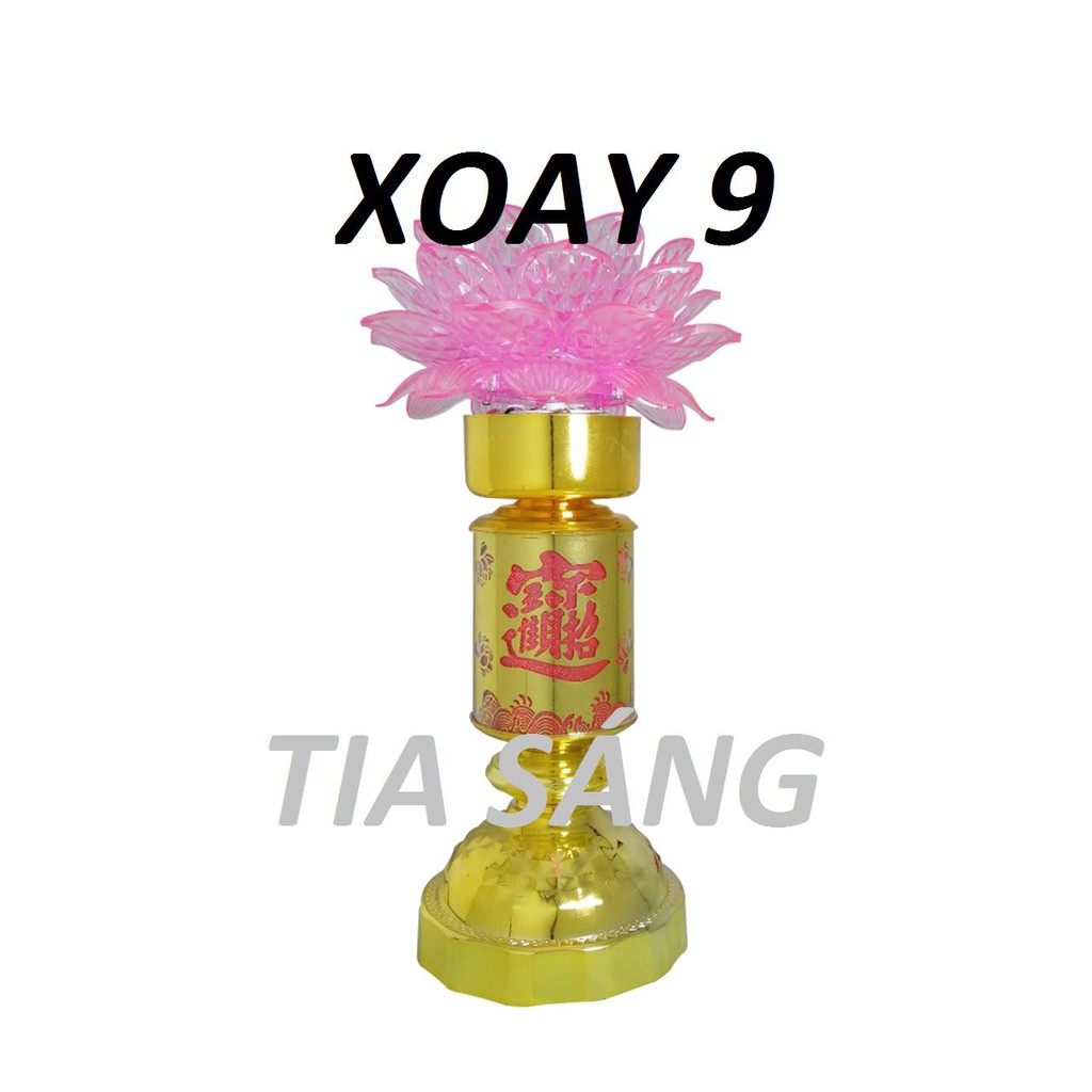 Đèn thờ hoa sen xoay 360 độ (9)