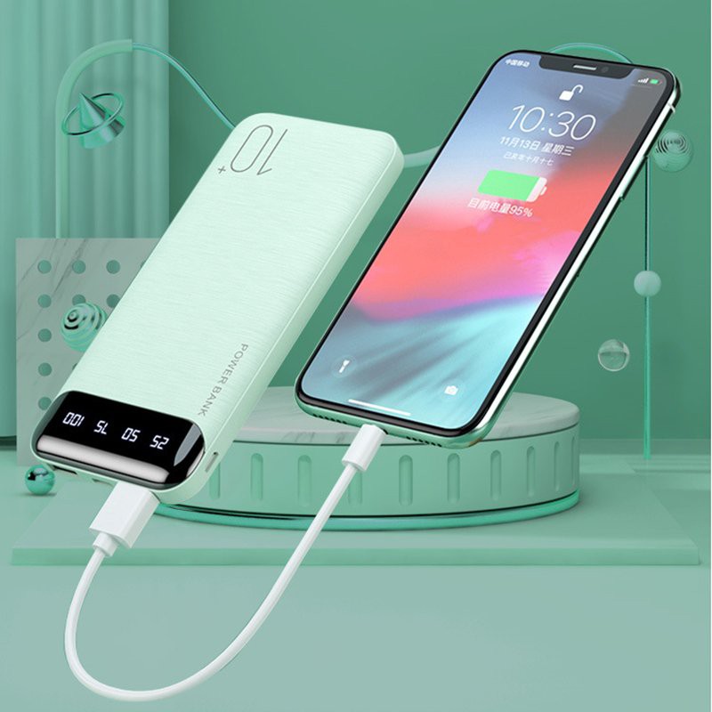 Sạc dự phòng 100000 mah ba cổng sạc đa năng cho tất cả các dòng điện thoại, sạc dự phòng hiển thị đầy đủ % pin