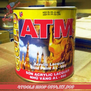 Sơn dầu nhũ vàng đồng ATM 666 Thái Lan 225ml