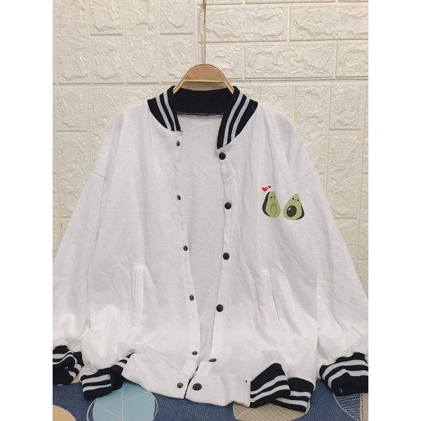 Áo bomber nỉ quả bơ TC6