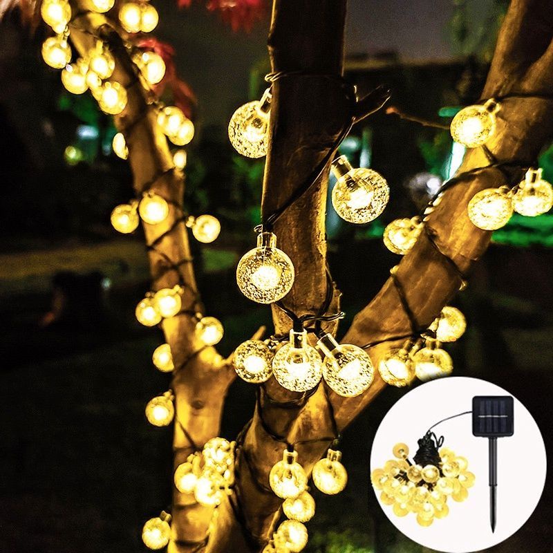 Đèn Led PHA LÊ BỌT KHÍ dùng NĂNG LƯỢNG MẶT TRỜI  trang trí tiệc sân vườn nhà cửa