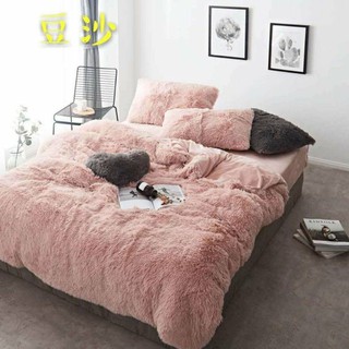 Set chăn ga gối nỉ lông 5 món