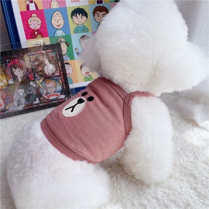 &lt;cutepethome&gt;Áo Cho Thú Cưng Họa Tiết Hoạt Hình Dễ Thương Thời Trang Hàn Quốc