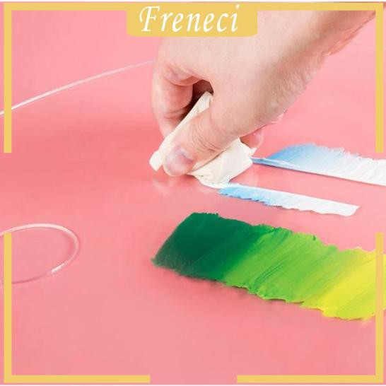 Bảng Pha Màu Nước Hình Oval Bằng Acrylic Trong Suốt Chuyên Dụng Cho Họa Sĩ