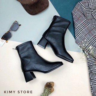 Boot Nữ Da Mềm Xuất Âu Cao Cấp-boots Nữ Cổ Lửng - Kimy Store