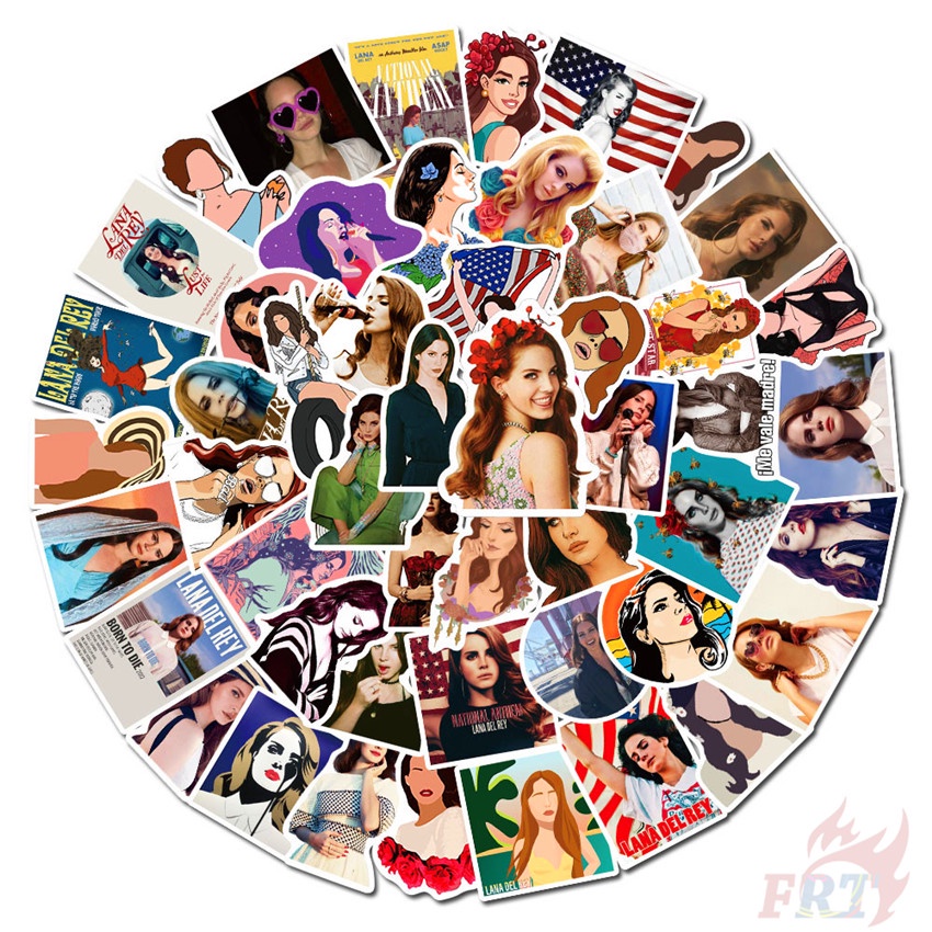 ❉ Lana Del Rey Series 01 - POP Singer Lizzy Grant Stickers ❉ 50Pcs/Set DIY Fashion Luggage Laptop Skateboard Doodle Decals Stickers