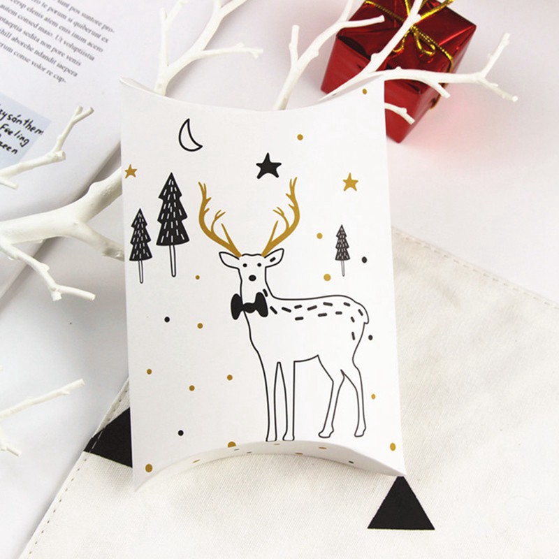 yonger Merry Christmas Candy Gift Boxes Deer Xmas Tree Guests Packaging Boxes Gift Bag Christmas Party Favors Kids Gift