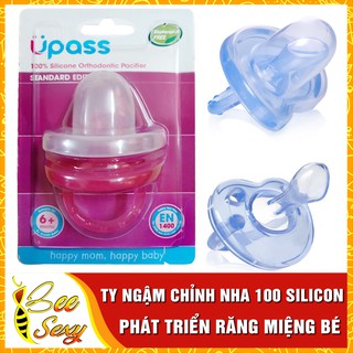 Ty Ngậm Chỉnh Nha 100% Silicon Upass – Loại Mới giúp bé phát triển răng miệng