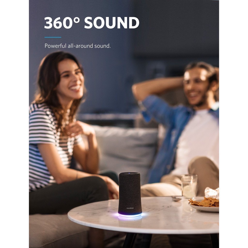 Loa Bluetooth Không Dây Anker A3161 âm thành vòm Tuyệt Hay 360 hỗ trợ chống nước IP X7 - Loa Anker  SoundCore Flare