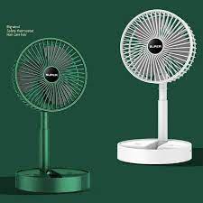 Quạt Tích Điện Gấp Gọn -, Xoay 180 Độ, 3 Tốc Độ Gió, Cổng Sạc USB