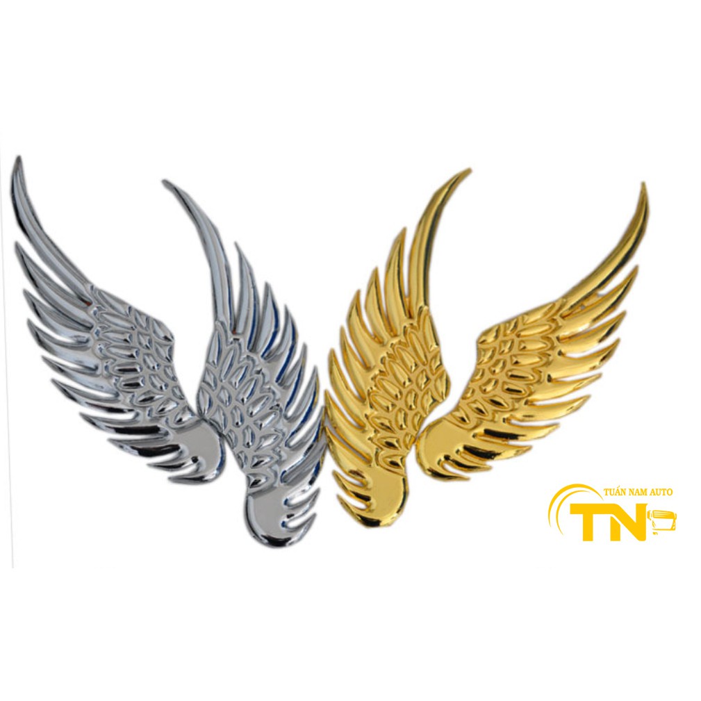 LOGO CÁNH CHIM 3D KIM LOẠI Ô TÔ XE HƠI SÁNG BÓNG SANG TRỌNG