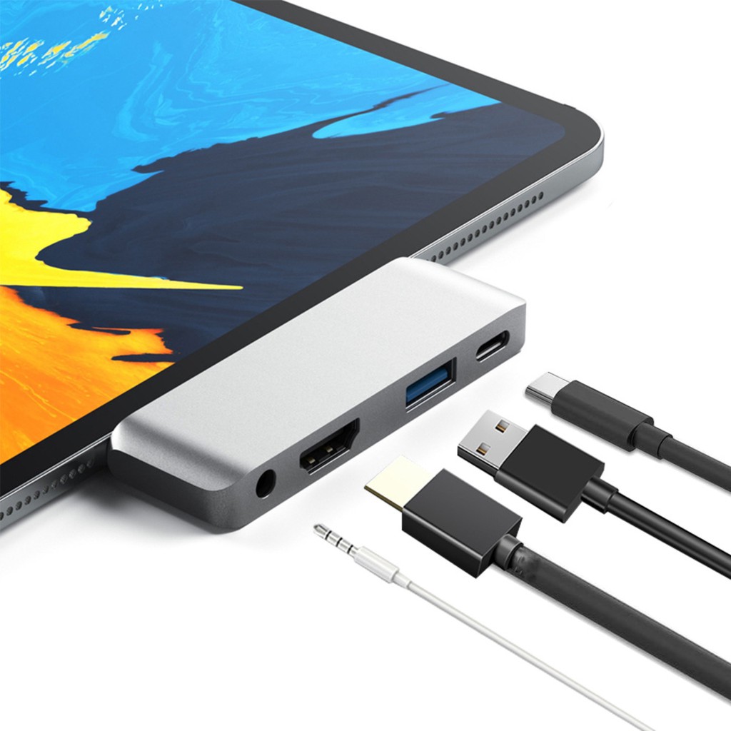 Đầu Đọc Thẻ Chuyển Đổi 4 Trong 1 Type-c Sang Hdmi / Usb3.1
