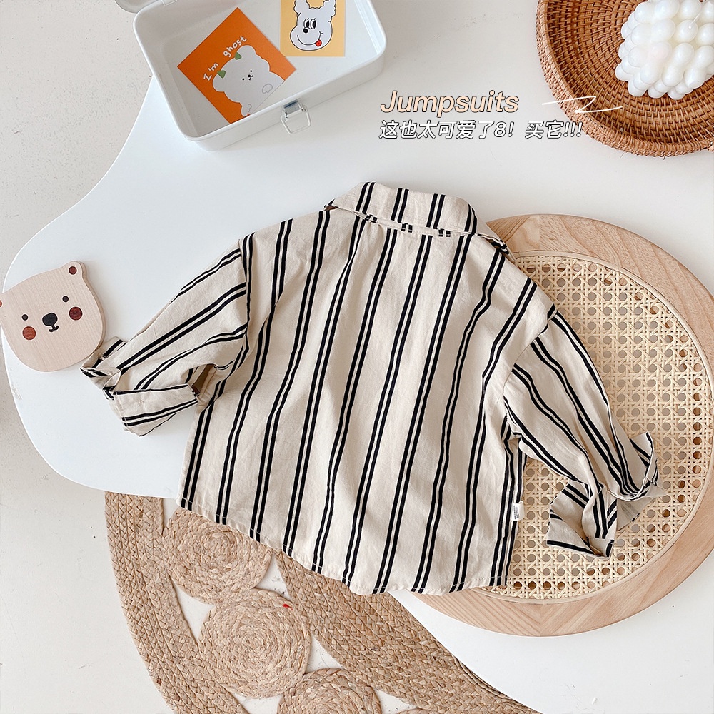 Autumn Baby Boys Stripe Long-sleeve Shirt