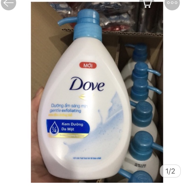 Sữa tắm dưỡng thể Dove Gentle Exfoliating dưỡng ẩm sáng mịn 530g