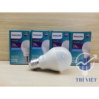 COMBO 12 BÓNG ĐÈN PHILIPS 5W 6500K - 3000K