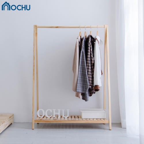 Giá treo quần áo đồ lắp ráp đa năng OCHU Sào Gỗ A HANGER 1FL Nội thất thông minh decor phòng ngủ