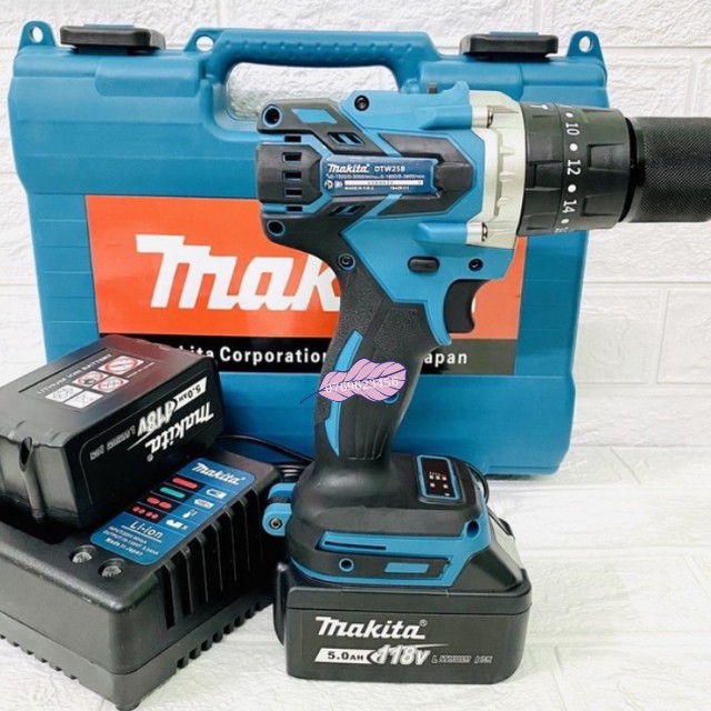 [Pin Sạc Nhanh] Máy Khoan Pin MAKITA 118V. Máy Siết Bu Lông, Không Chổi Than 3 Chức Năng Có Búa, Gía Rẻ, Chất Lượng Tốt