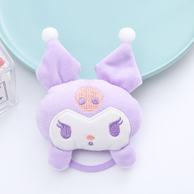 SANRIO Dây Cột Tóc Scrunchies Melody Kuromi Pompurin Hoạt Hình Dễ Thương Cho Bé Gái
