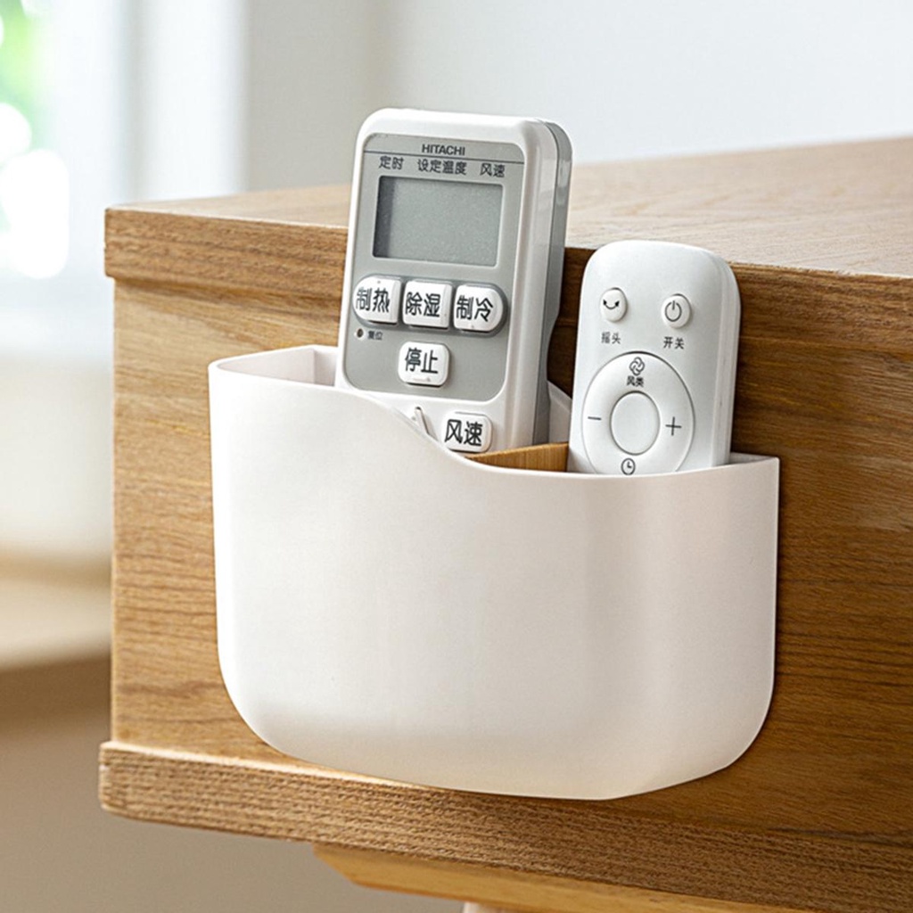 Giá Đỡ Điều Khiển Từ Xa TV Gắn Tường Tự Dính Sắp Xếp Gọn Gàng