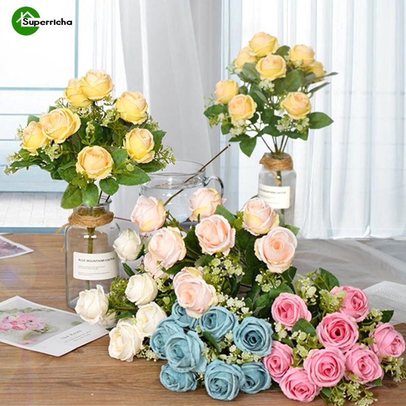 6 Heads  31 Cm Rose Silk Bouquet Artificial Flower Simulation Flower False Flower