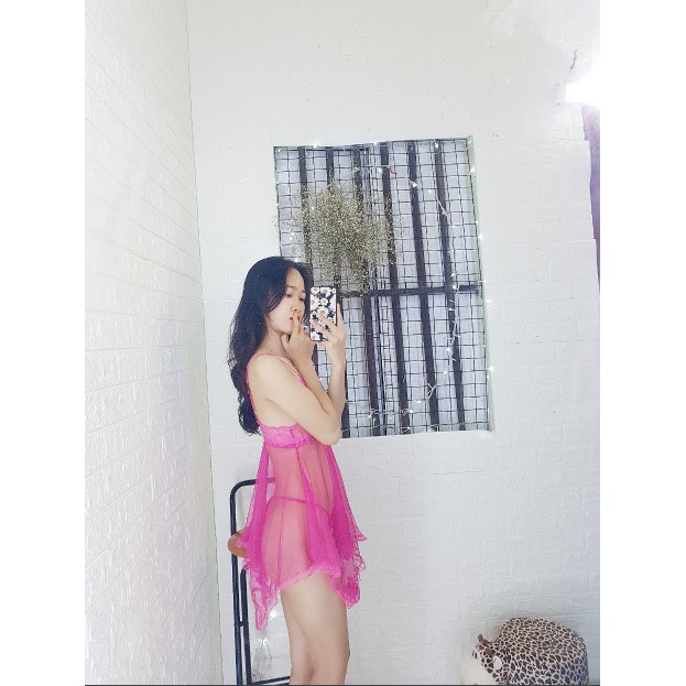 HÓT*Váy ngủ sexy gợi cảm trong suốt (tặng quần chíp)*ảnh thật* | BigBuy360 - bigbuy360.vn