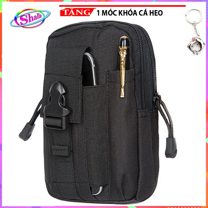Túi đựng điện thoại đeo hông soldier k501 Tặng móc khóa Cá heo Shalla