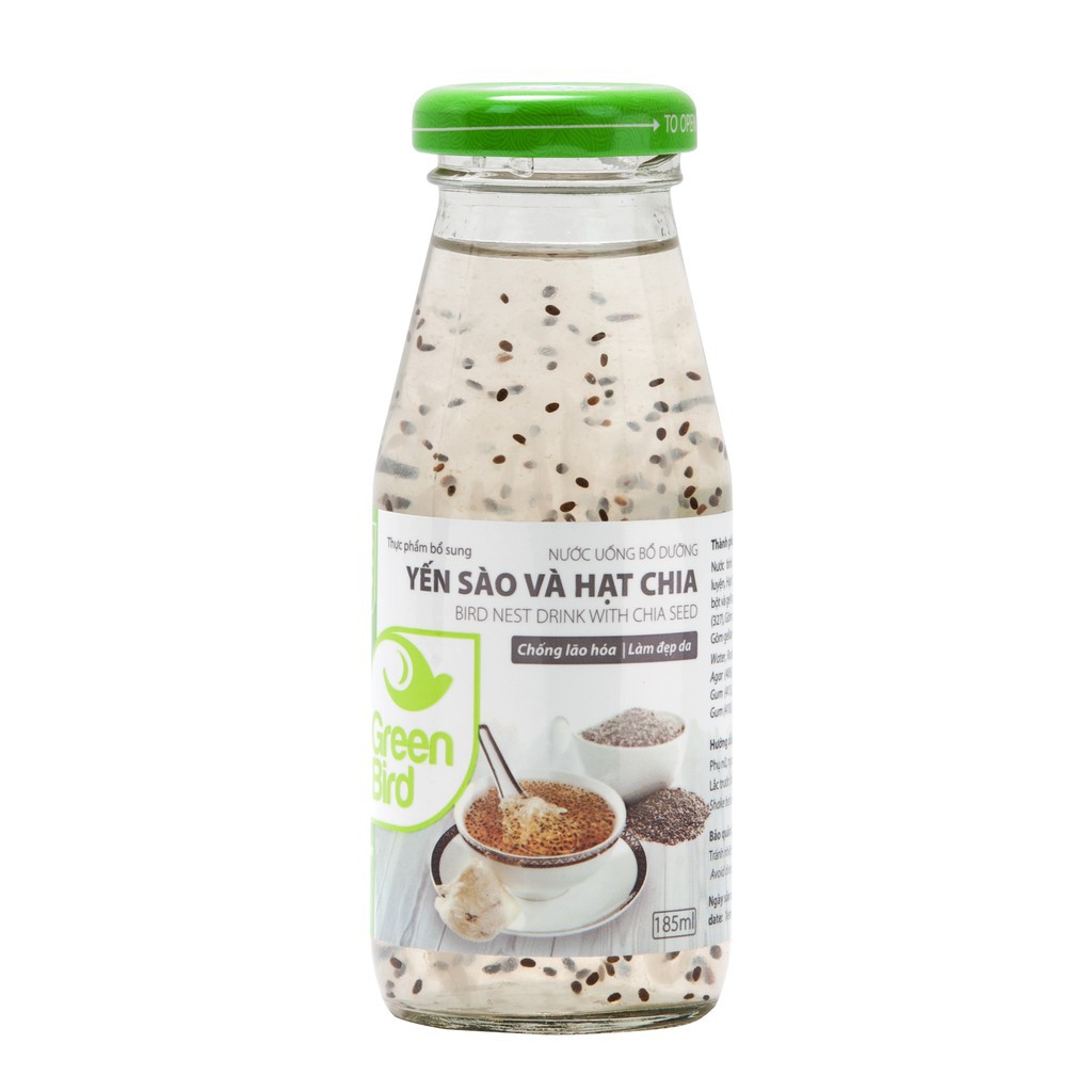 Lốc Yến Sào Và Hạt Chia - NUTRINEST - 6 chai x 185ml