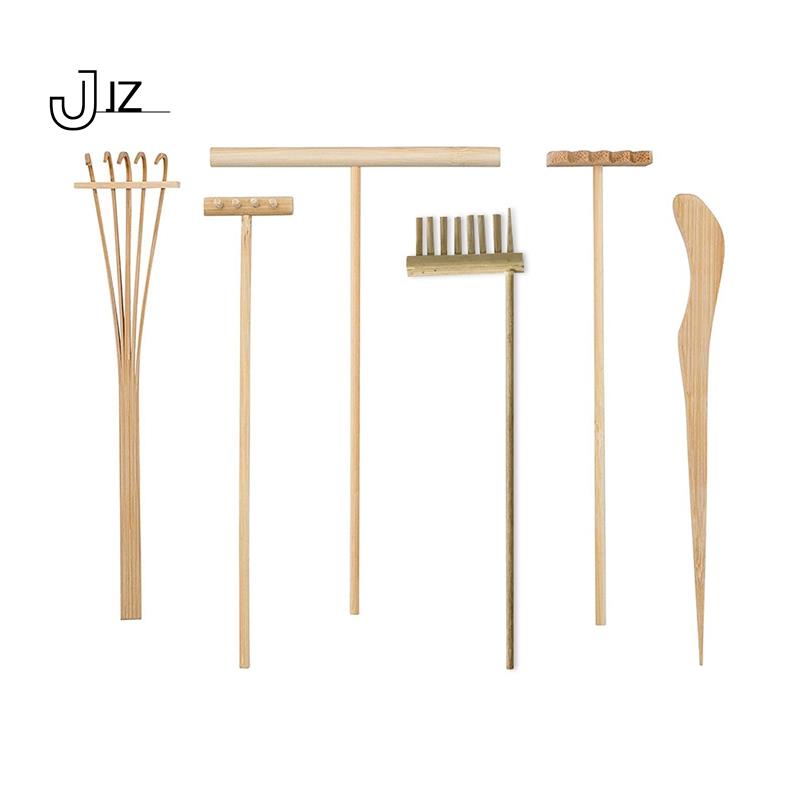 Bộ dụng cụ tre Mini Zen Garden Rake, để thiền hòa bình tâm linh