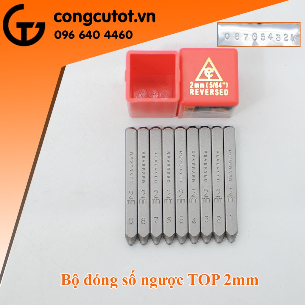 Dụng cụ đóng số ngược TOP cỡ 2mm