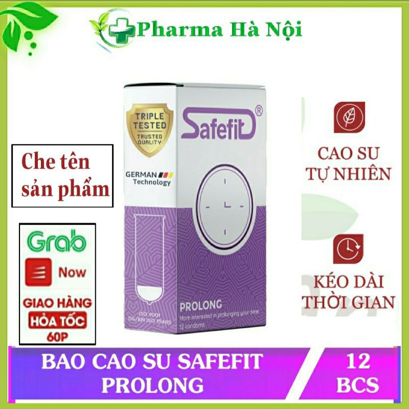 Bao cao su Safefit Prolong 12 bao ⚡kéo dài thời gian hiệu quả⚡