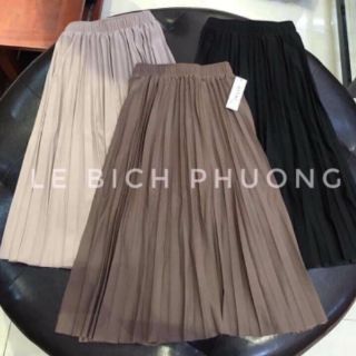 Chân váy xếp ly dài