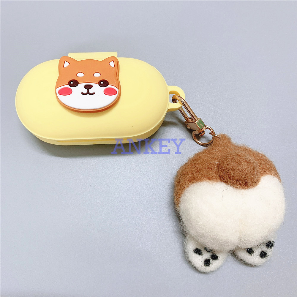 Samsung Galaxy Buds Live / Buds Pro / Buds + / Buds Plus Case Vỏ silicon hình chó corgi đựng hộp tai nghe