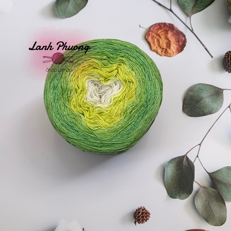 Sợi Lace Cầu Vồng Việt Nam Cuộn 300gr Móc Áo Dài, Áo Đầm Xinh Xắn