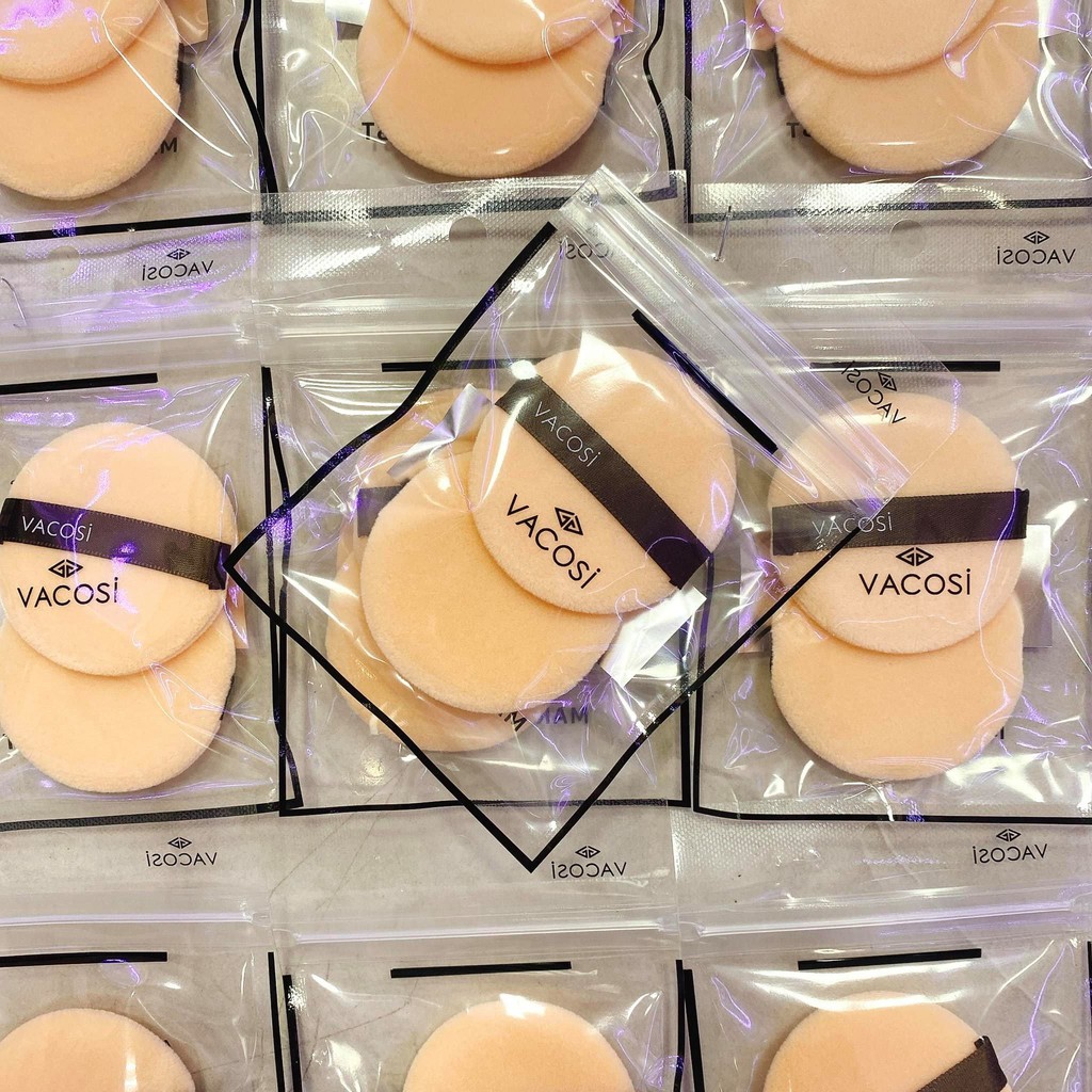 Bông phấn Vacosi BP01 khô tròn nhỏ