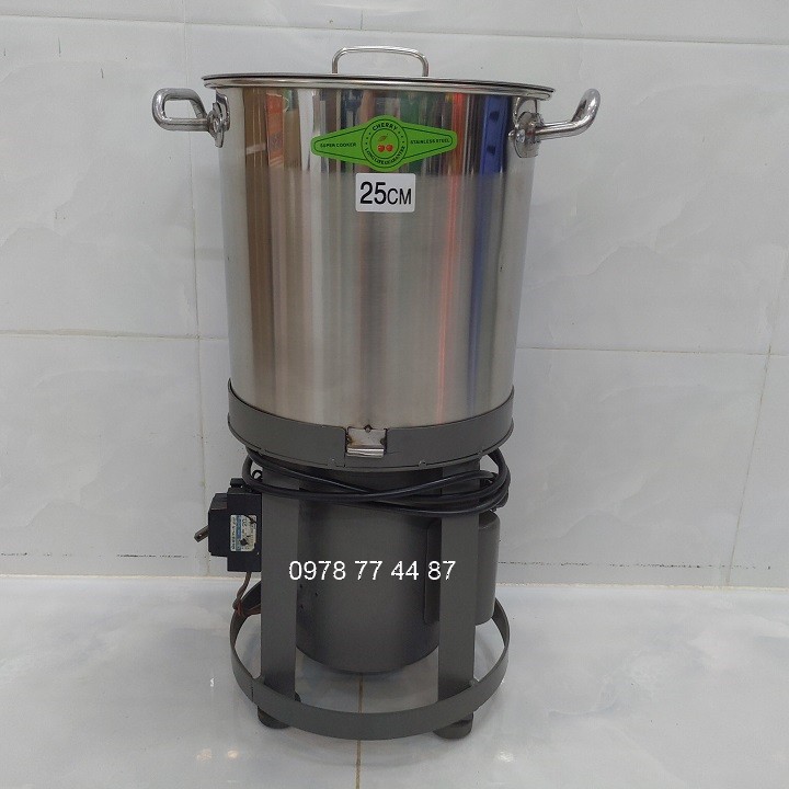 Máy xay gan làm pate 1HP nồi 25cm