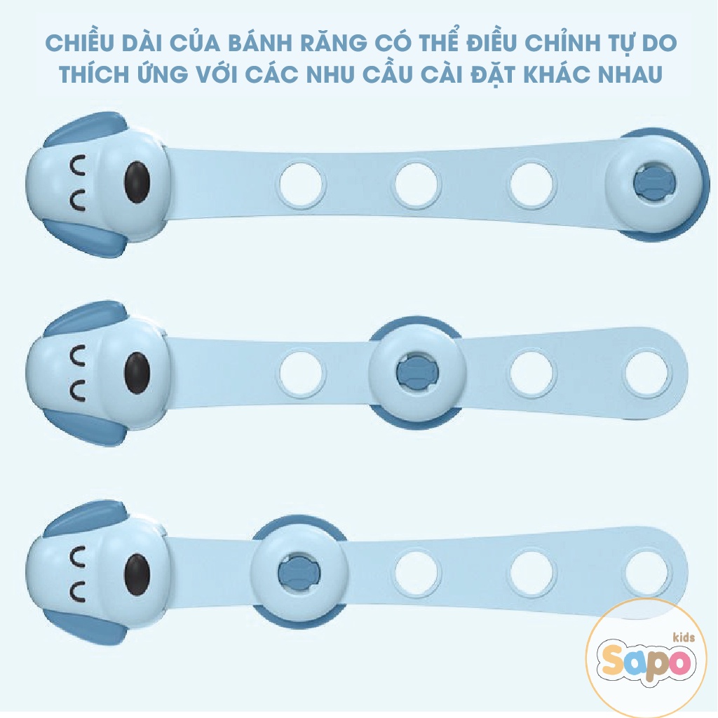 Khoá bảo vệ an toàn,Khoá tủ lạnh, Khoá ngăn kéo chống kẹp tay cho bé hình chú chó SAPO KIDS