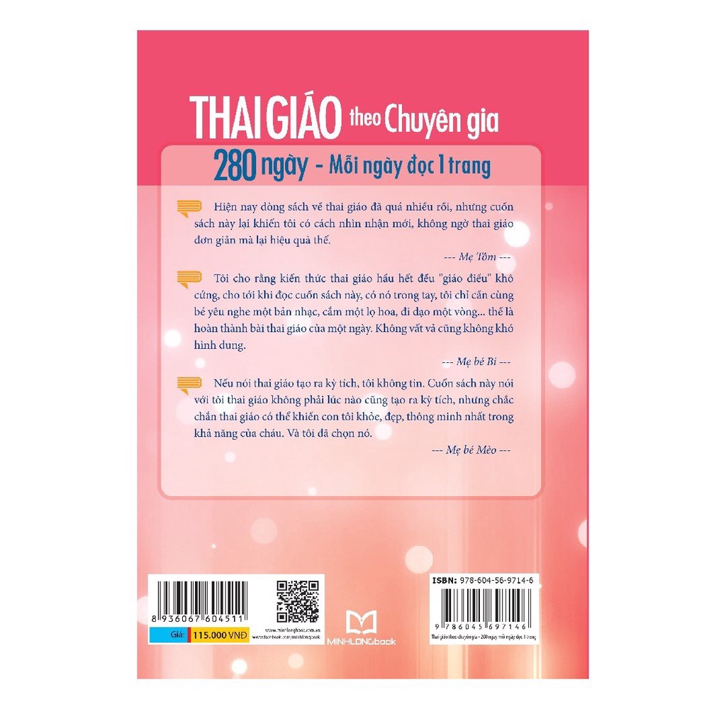 Sách - Thai giáo theo chuyên gia -  280 ngày - Mỗi ngày đọc một trang