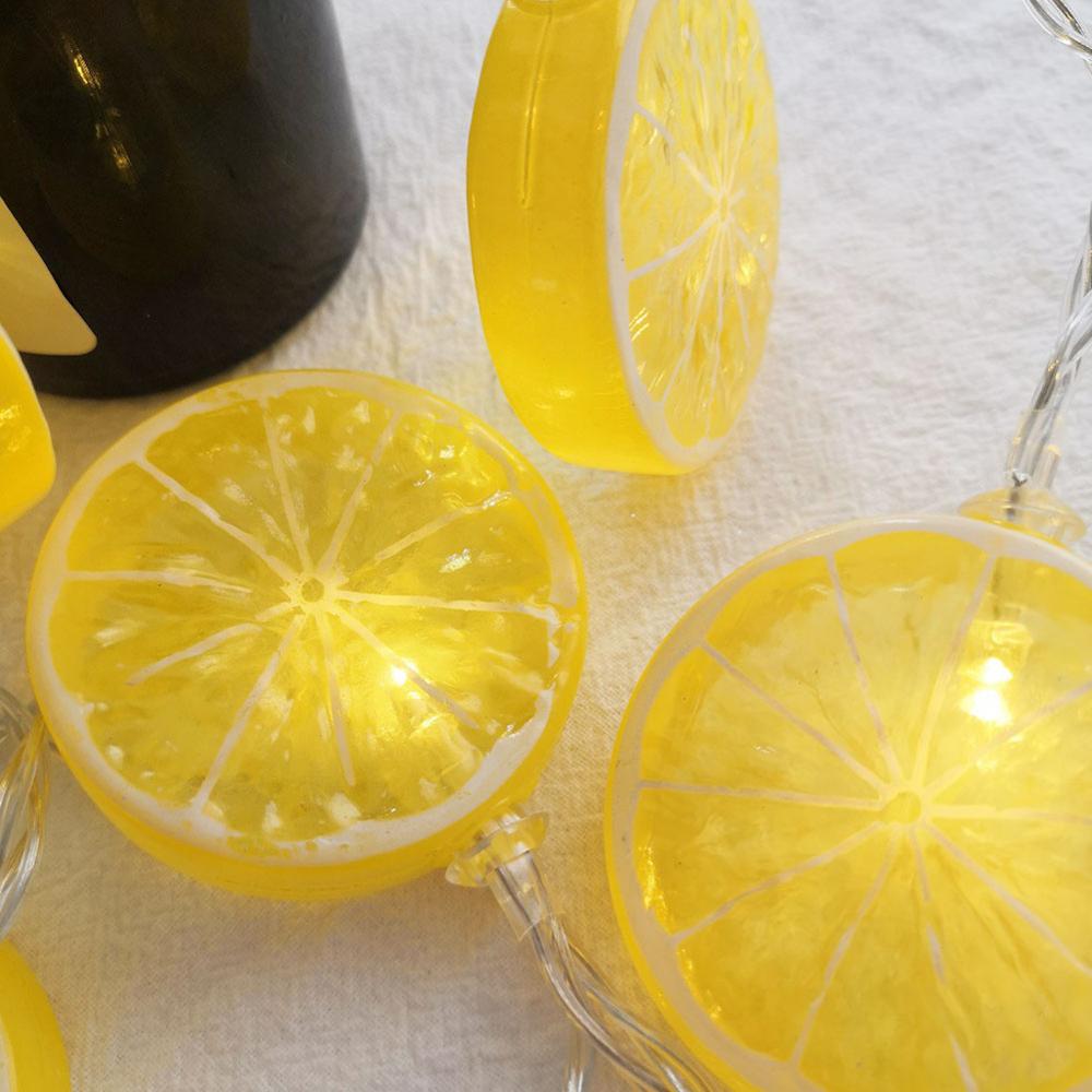 Dây đèn led 10 bóng dài 2m hình lát chanh xinh xắn dùng trang trí