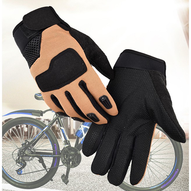 Găng tay dài ngón 511 bán sỉ, bao tay có gù mềm chiến thuật bảo vệ phượt motor pkl, đi xe máy xe đạp dài tay